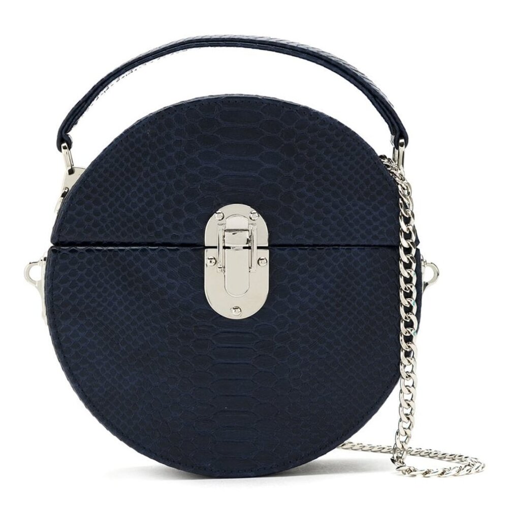 Textured circle bag